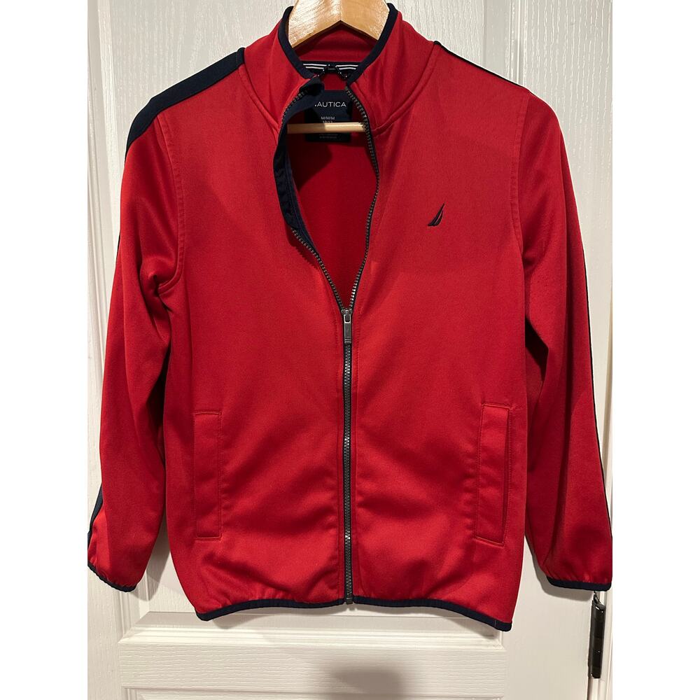 Boys Nautica red and navy Jacket Medium 10/12
